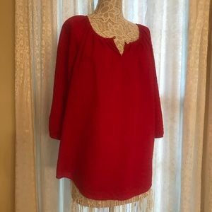 Red blouse